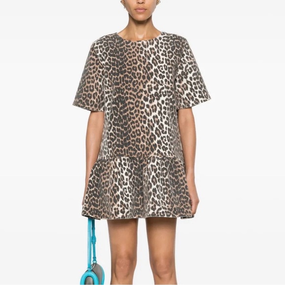 Ganni Dresses & Skirts - NWT Ganni Animal Print Mini Dress
